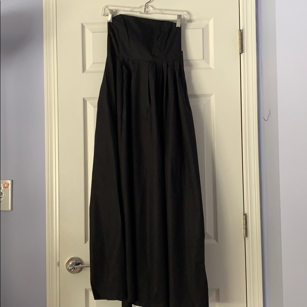 Strapless black dress with POCKETS